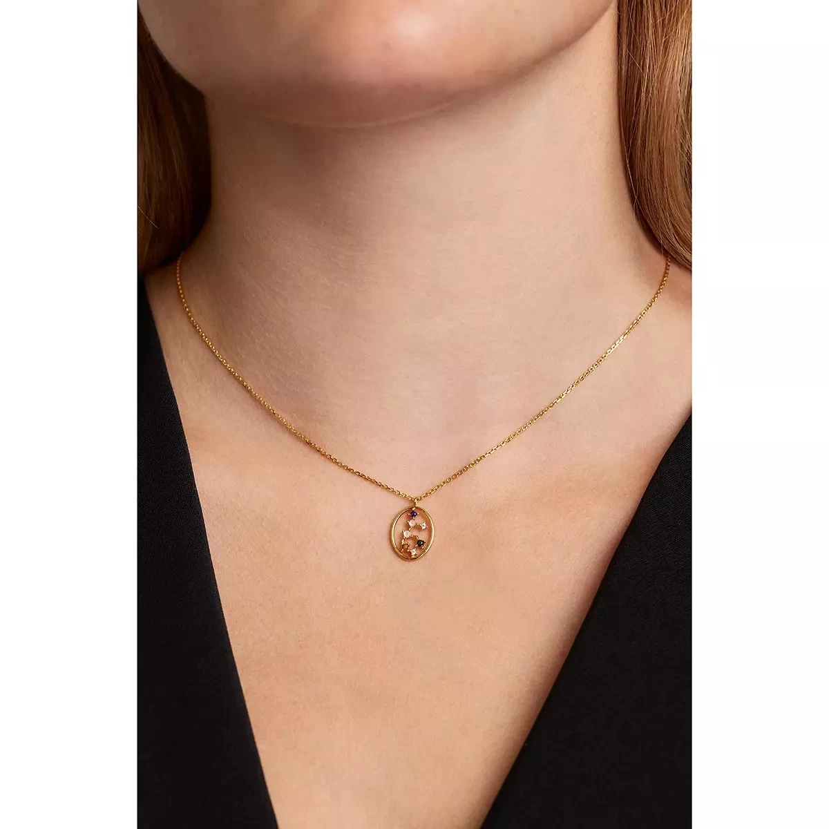 PDPAOLA Necklace VIRGO Yellow Gold Kurze Halskette - Image 2