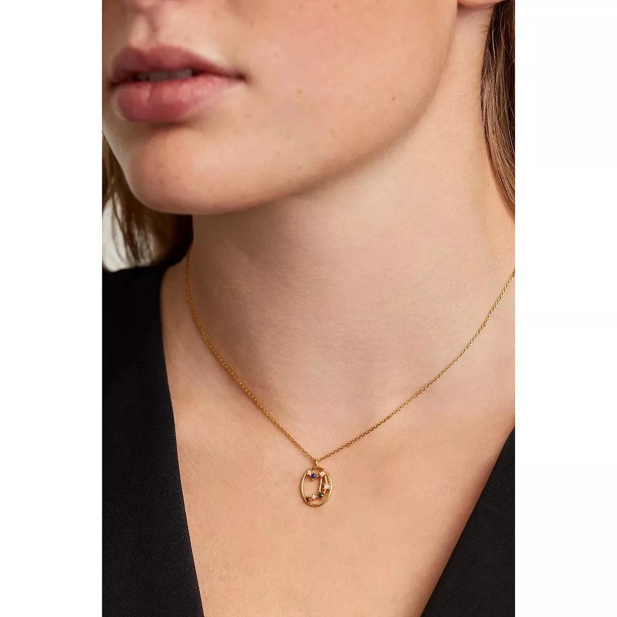 PDPAOLA Necklace LIBRA Yellow Gold Kurze Halskette - Image 2
