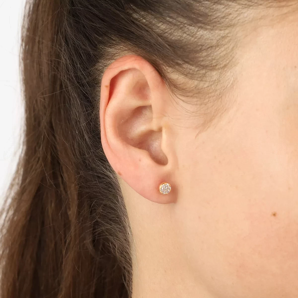 Cecina Earrings 18K Yellow Gold Plated Ohrstecker - Image 2