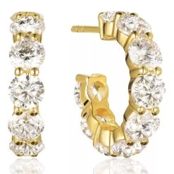 Belluno Creolo Earrings 18K Yellow Gold Creole