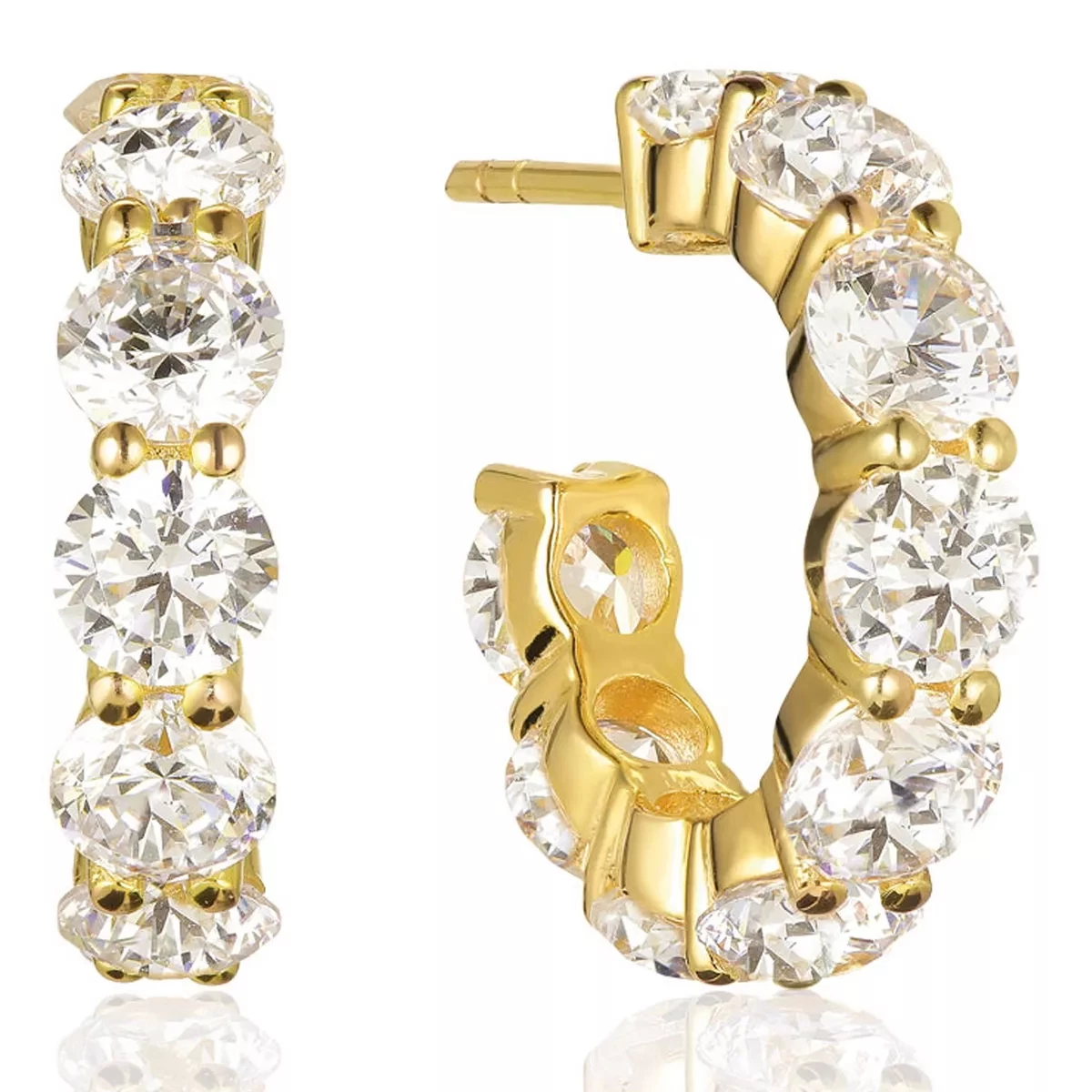 Belluno Creolo Earrings 18K Yellow Gold Creole
