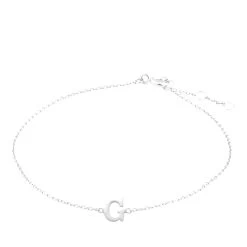 Isabel Bernard Saint Germain Rachel 14 Karat Letter Bracelet G White Gold Armband