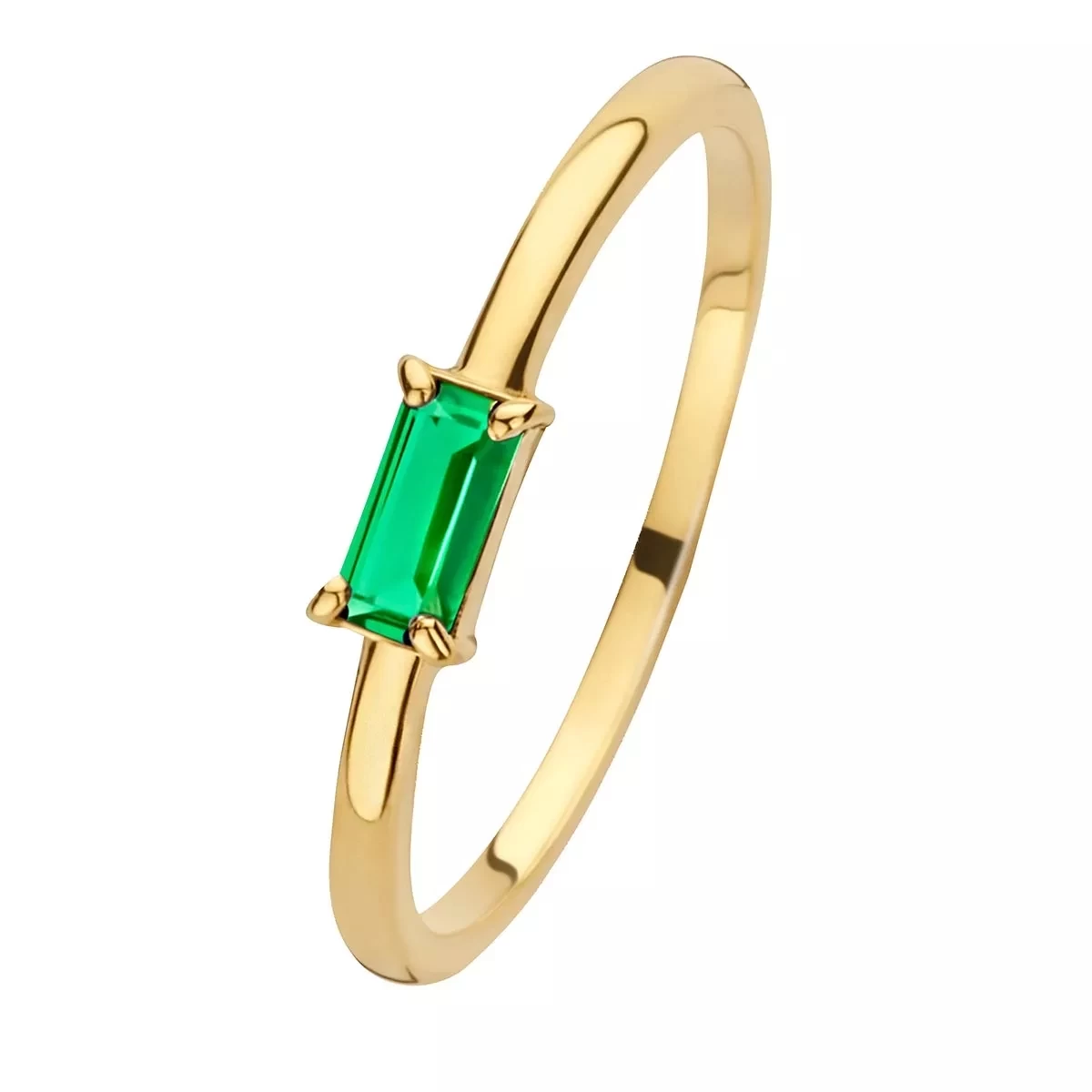 Isabel Bernard Baguette Odie 14 Karat Ring Gold Solitärring