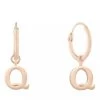 Isabel Bernard P La Concorde Dorise 14 Karat Single Hoop Rose Gold Creole