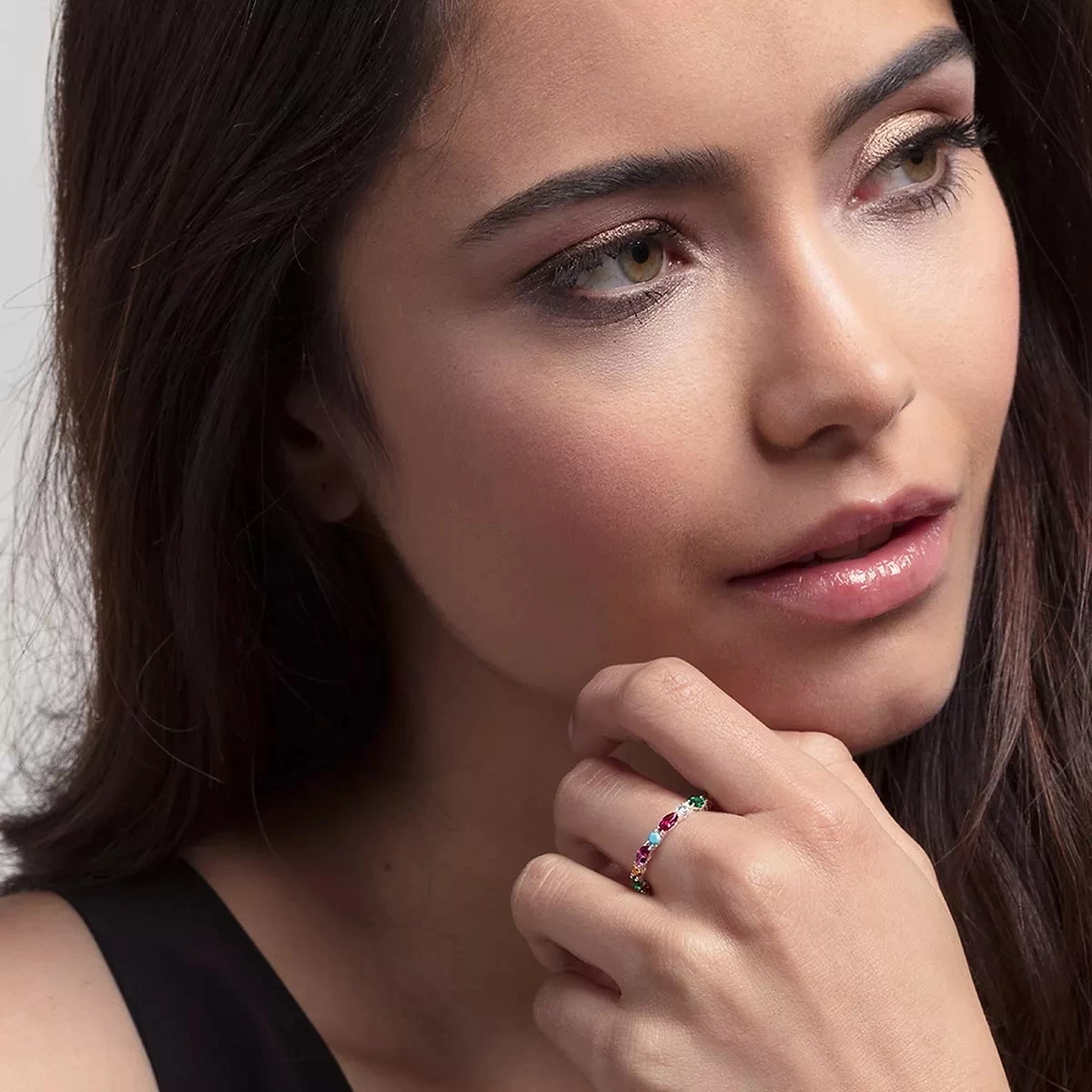 Thomas Sabo Ring Silver Multicolor Eternityring - Image 2