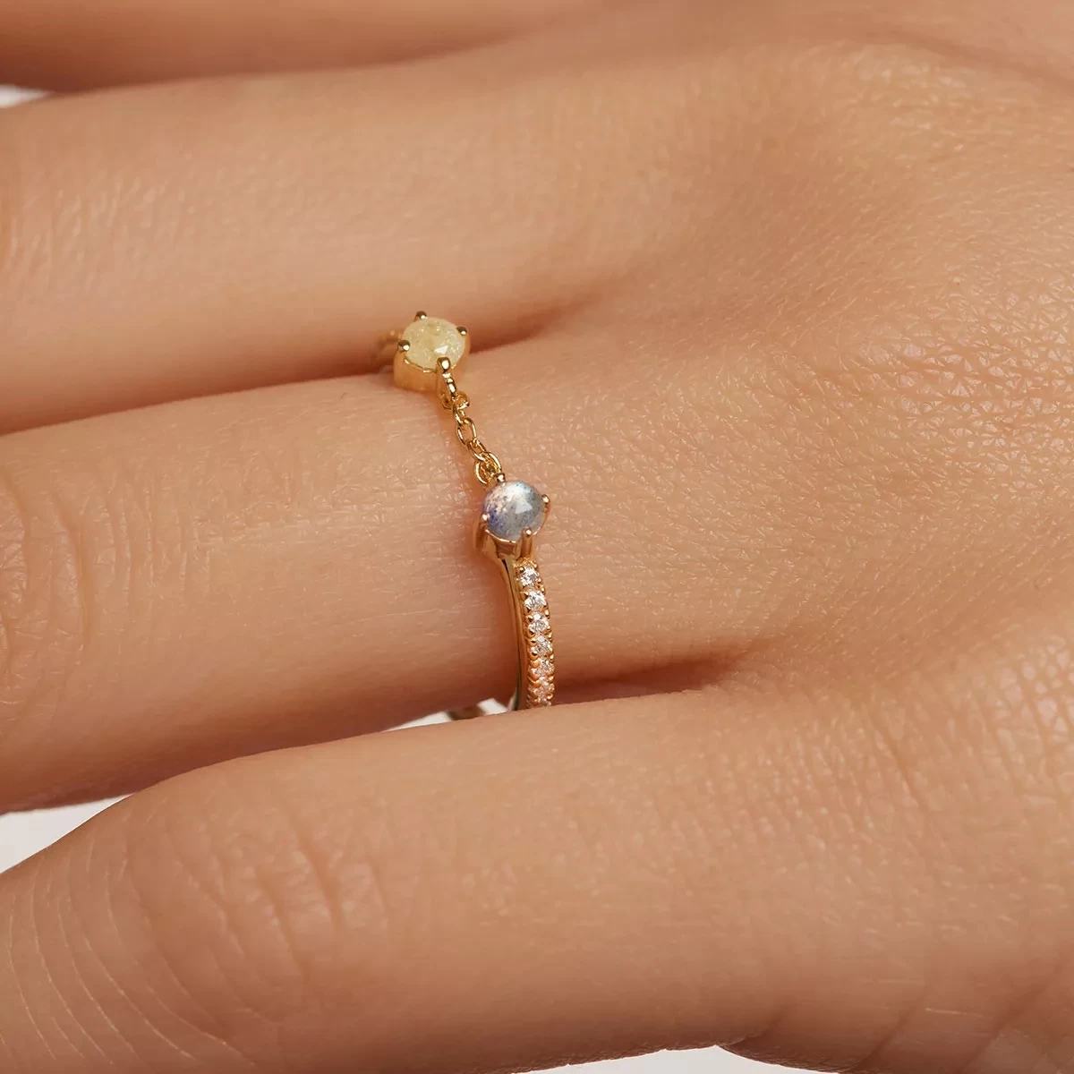 PDPAOLA Zena Gold Ring Gold Ring - Image 2