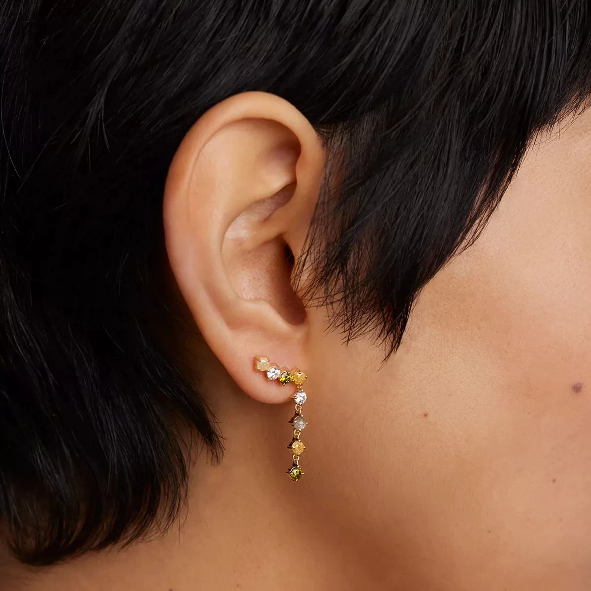 PDPAOLA Panorama Gold Earrings Gold Ohrhänger - Image 2