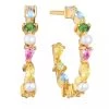 Adria Creolo Medio Earrings 18K Gold Plated Creole