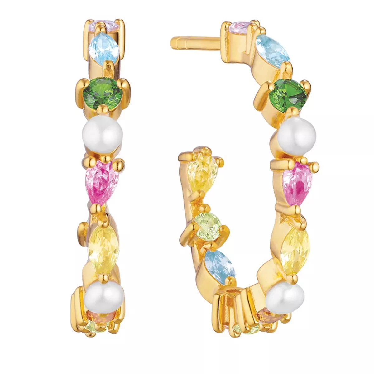 Adria Creolo Medio Earrings 18K Gold Plated Creole