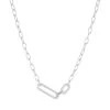 Capizzi Due Necklace Silver Kurze Halskette
