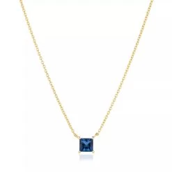 Ellera Quadrato Necklace Gold Kurze Halskette