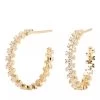 PDPAOLA Crown Earrings Gold Creole