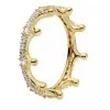 Pandora Klar Funkelnde Krone Ring 14k Gold-plated Unique Metal Blend Ring