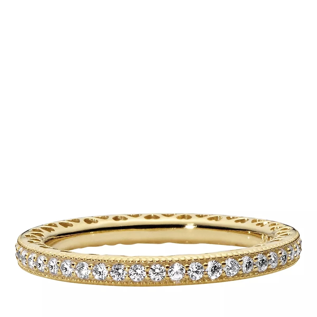 Pandora Funkeln Und Herzen Ring 14k Gold-plated Unique Metal Blend Eternityring - Image 2