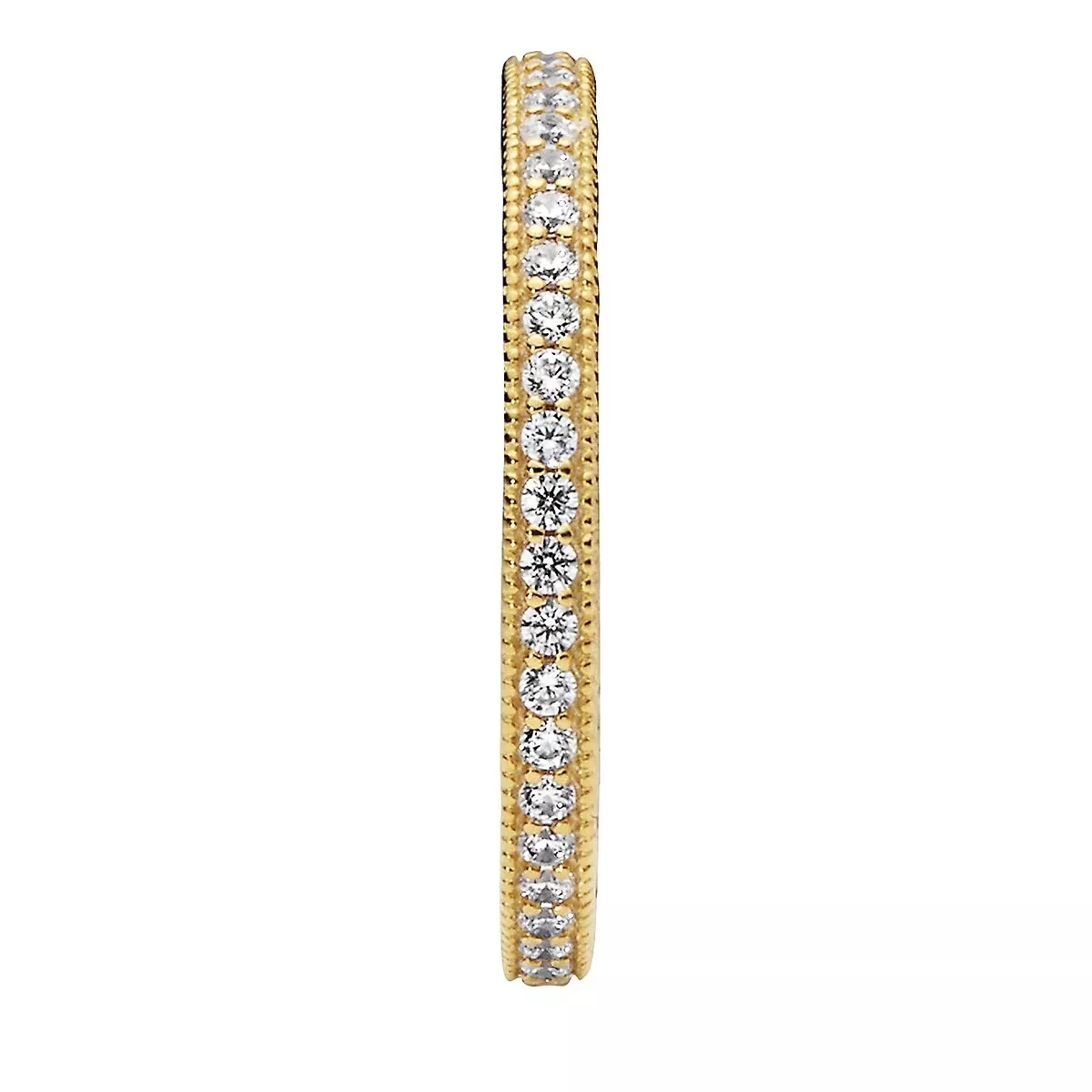 Pandora Funkeln Und Herzen Ring 14k Gold-plated Unique Metal Blend Eternityring - Image 3