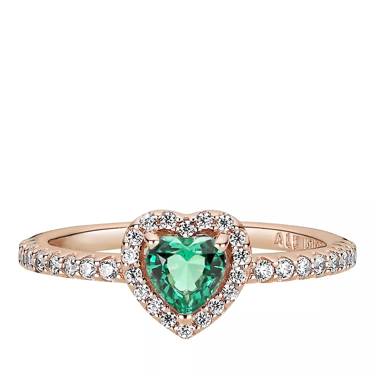 Pandora Funkelndes Erhabenes Herz Ring 14k Rose Gold-plated Unique Metal Blend Ring - Image 2