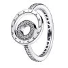 Pandora Signature Logo Kreise Pavé-Ring Sterling Silver Ring