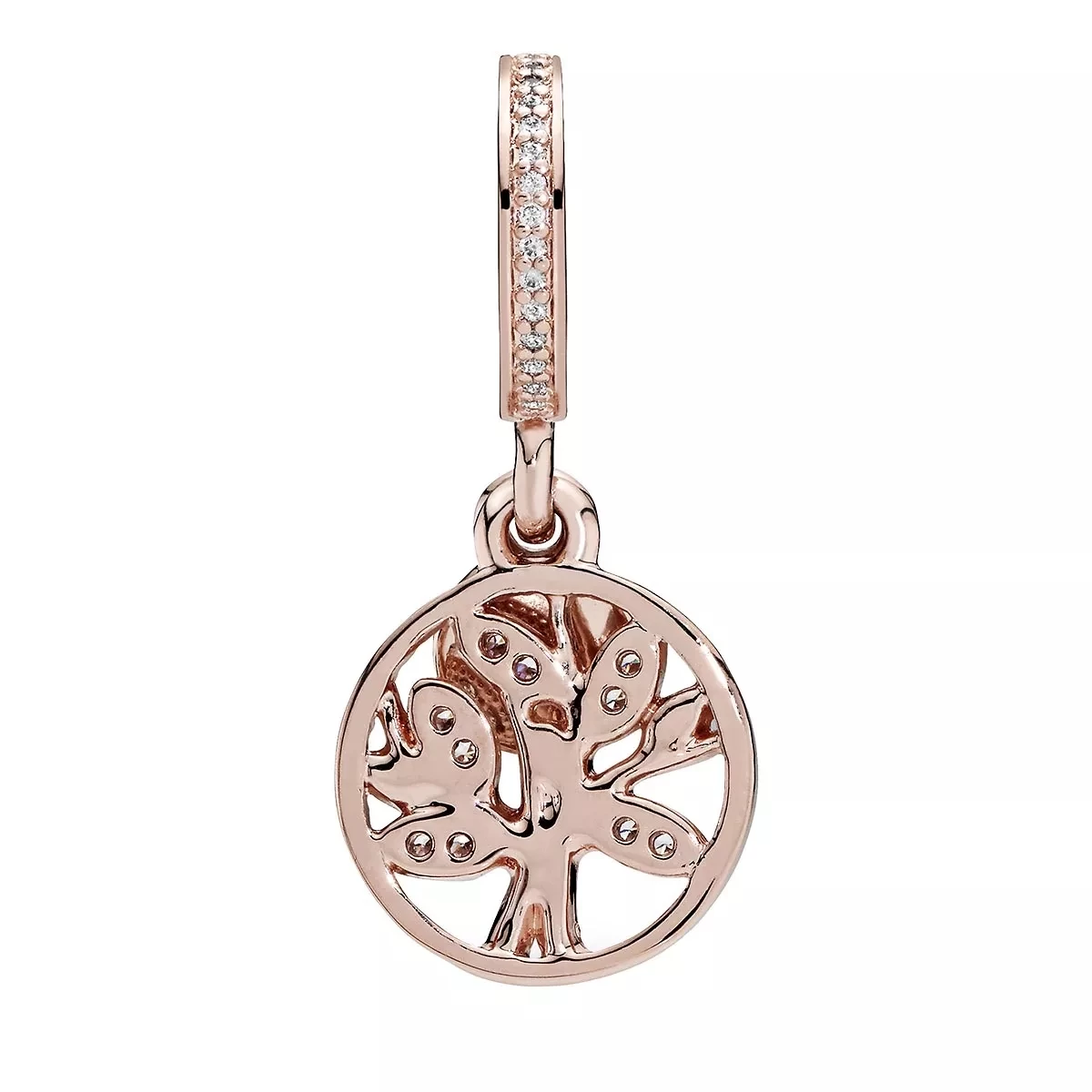 Pandora Funkelnder Stammbaum Charm-Anhänger 14k Rose Gold-plated Unique Metal Blend Anhänger - Image 2
