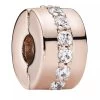 Pandora Funkelndes Zwischenelement Charm 14k Rose Gold-plated Unique Metal Blend Anhänger