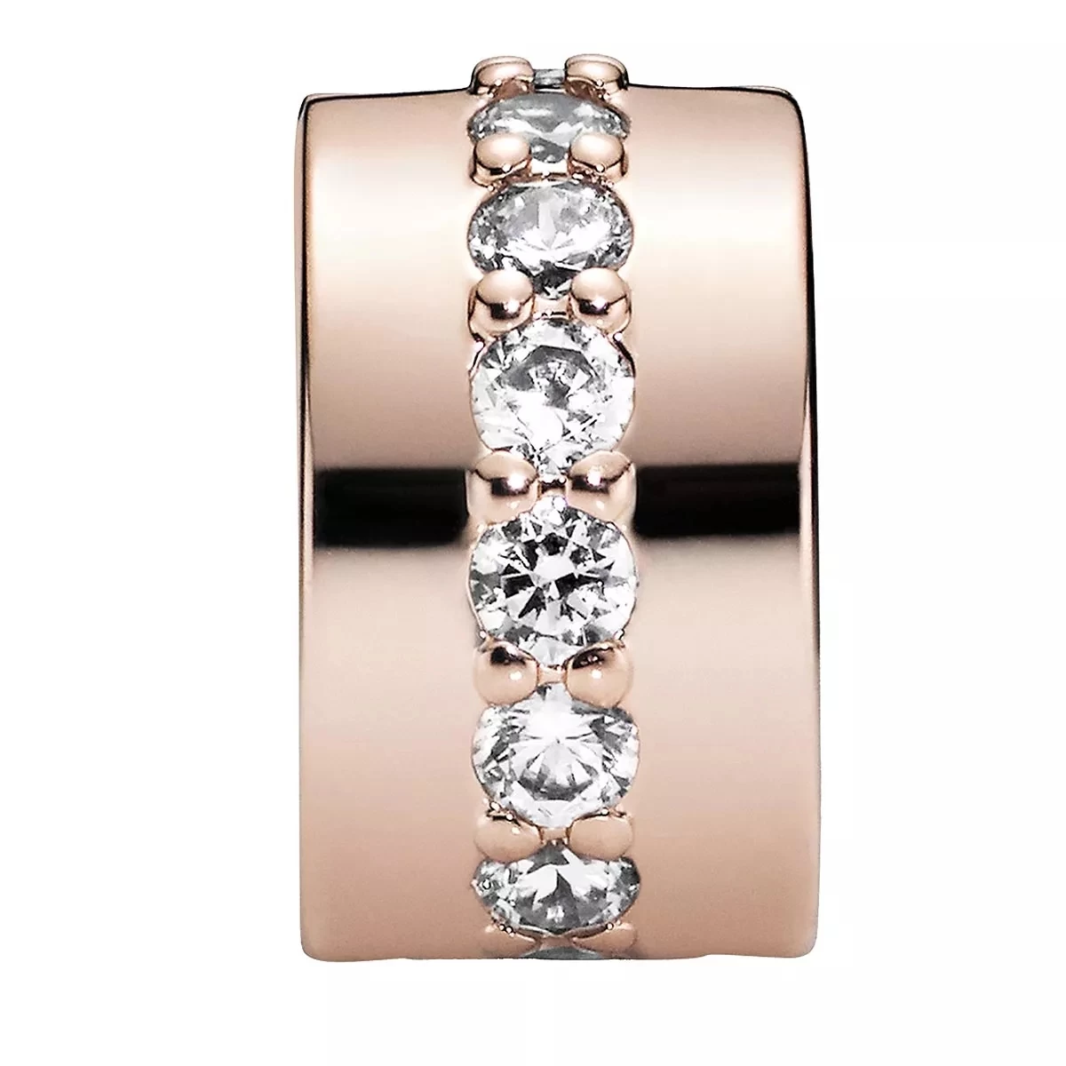 Pandora Funkelndes Zwischenelement Charm 14k Rose Gold-plated Unique Metal Blend Anhänger - Image 2