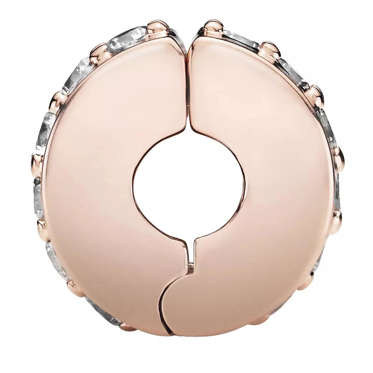 Pandora Funkelndes Zwischenelement Charm 14k Rose Gold-plated Unique Metal Blend Anhänger - Image 3