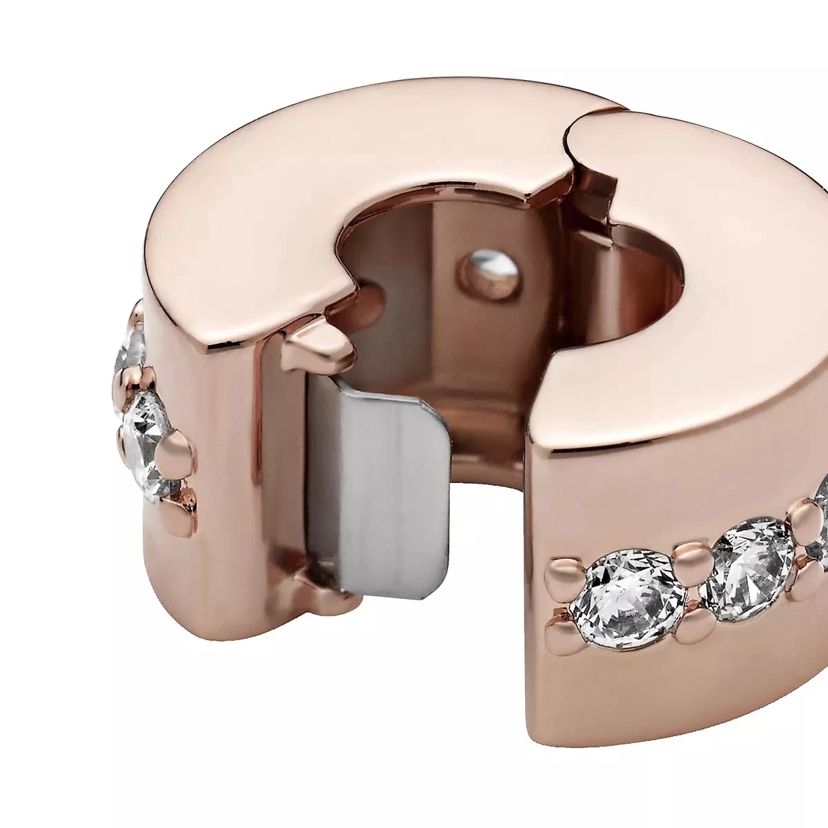 Pandora Funkelndes Zwischenelement Charm 14k Rose Gold-plated Unique Metal Blend Anhänger - Image 4
