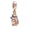 Pandora Funkelnde Katze Charm-Anhänger 14k Rose Gold-plated Unique Metal Blend Anhänger