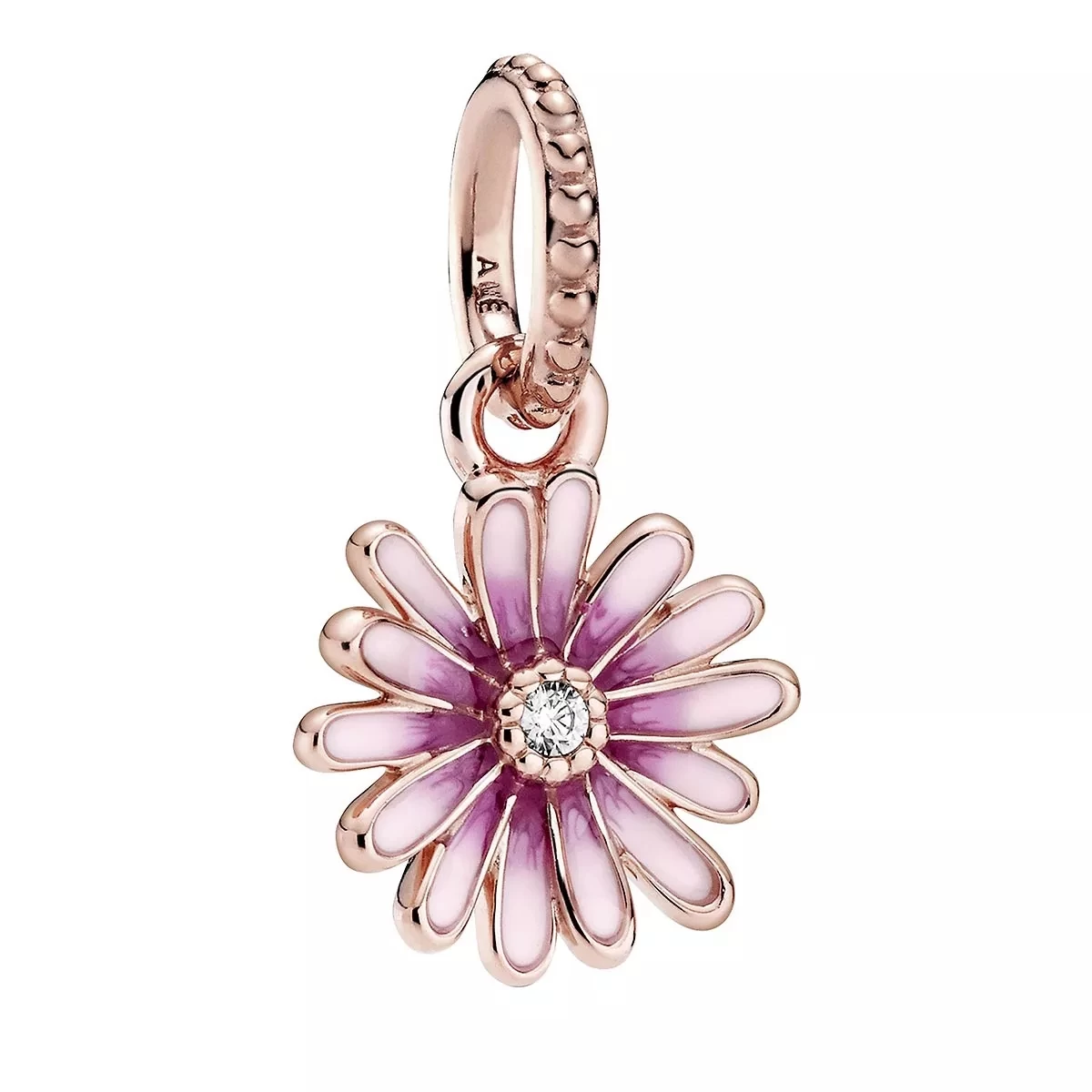 Pandora Rosafarbenes Gänseblümchen Charm-Anhänger 14k Rose Gold-plated Anhänger