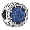 Pandora Sparkling Dark Blue Charm Sterling Silver Anhänger