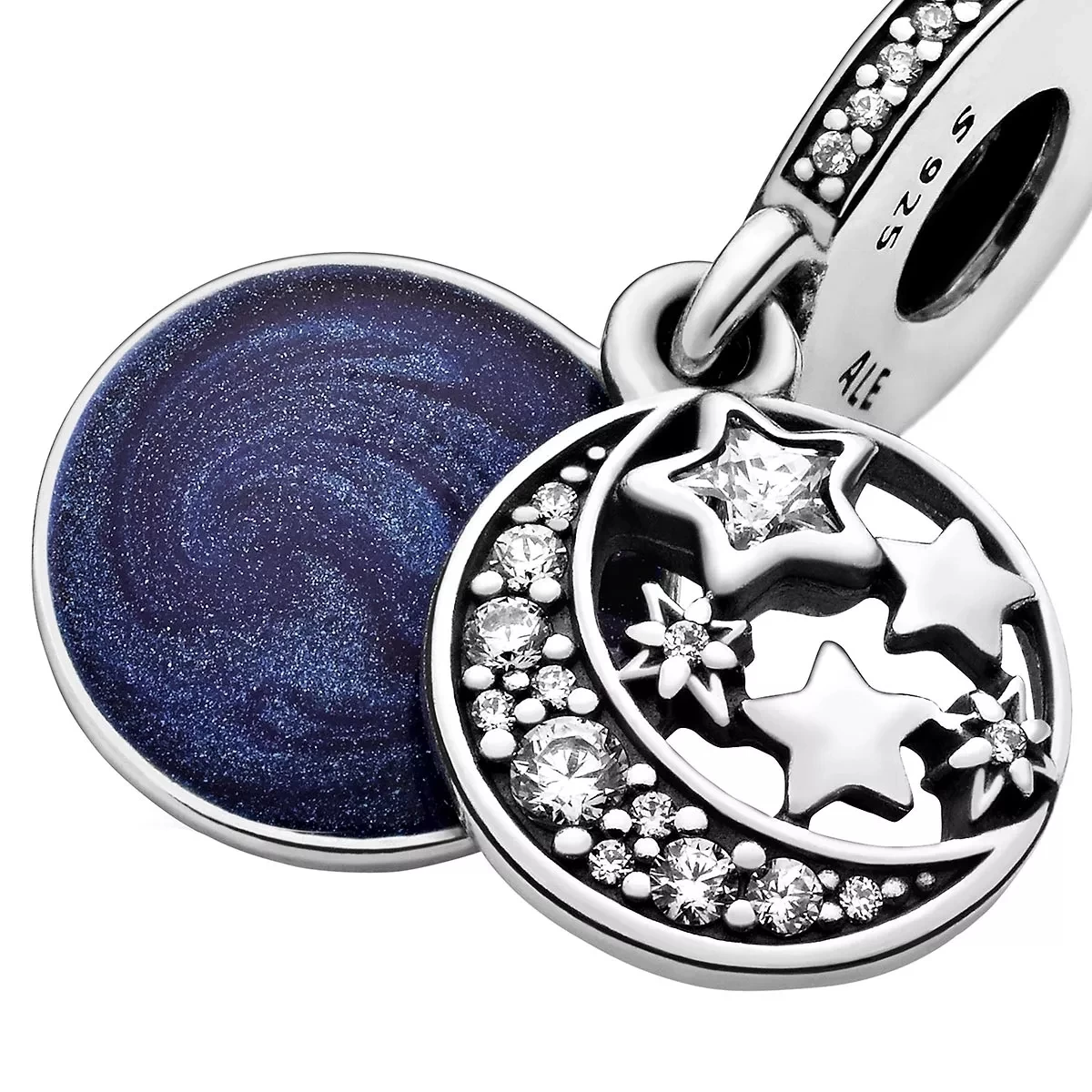 Pandora Moon & Blue Sky Charm-Anhänger Sterling Silver Anhänger - Image 4