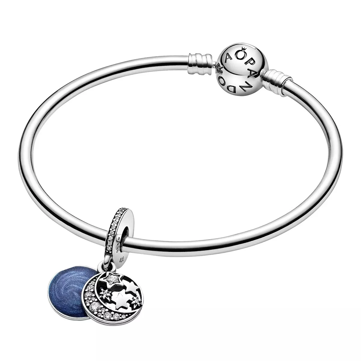 Pandora Moon & Blue Sky Charm-Anhänger Sterling Silver Anhänger - Image 5