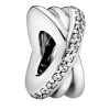 Pandora Funkelnde Und Polierte Linien Zwischenelement Sterling Silver Anhänger