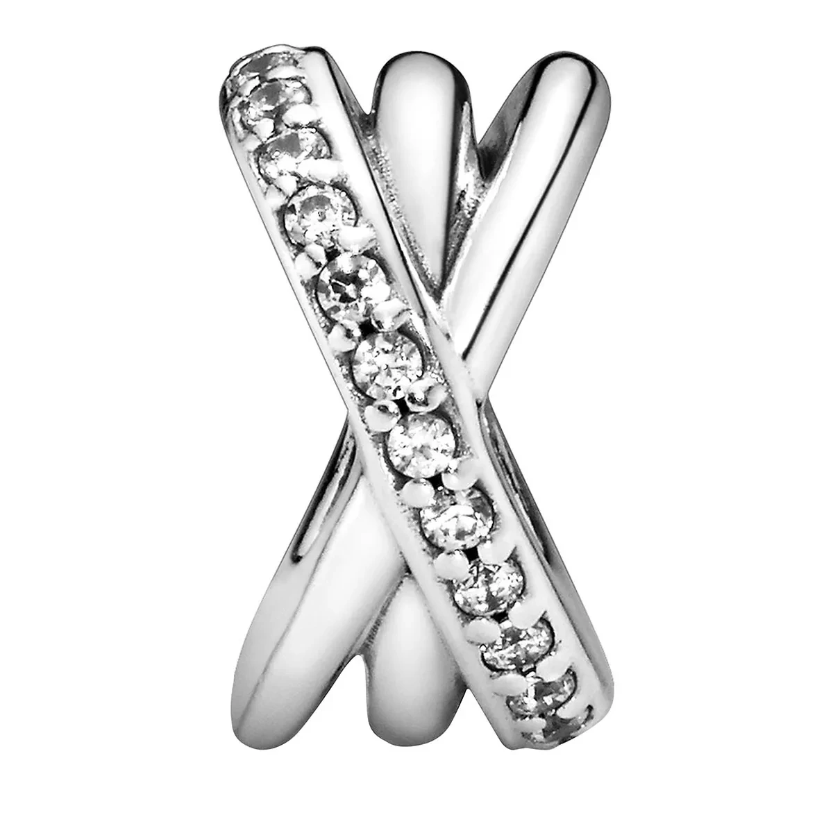 Pandora Funkelnde Und Polierte Linien Zwischenelement Sterling Silver Anhänger - Image 2