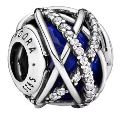 Pandora Blaue Galaxis Charm Sterling Silver Anhänger