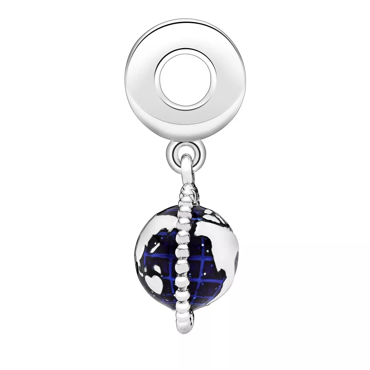 Pandora Drehender Globus Charm-Anhänger Sterling Silver Anhänger - Image 3
