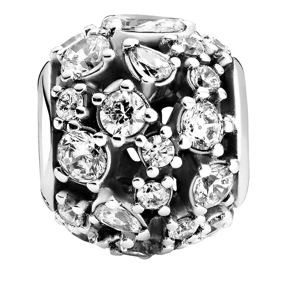 Pandora Funkelndes, Rundes Offen Gearbeitetes Charm Sterling Silver Anhänger - Image 2