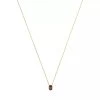 Isabel Bernard Baguette Brune 14 Karat Necklace Brown, Gold Kurze Halskette