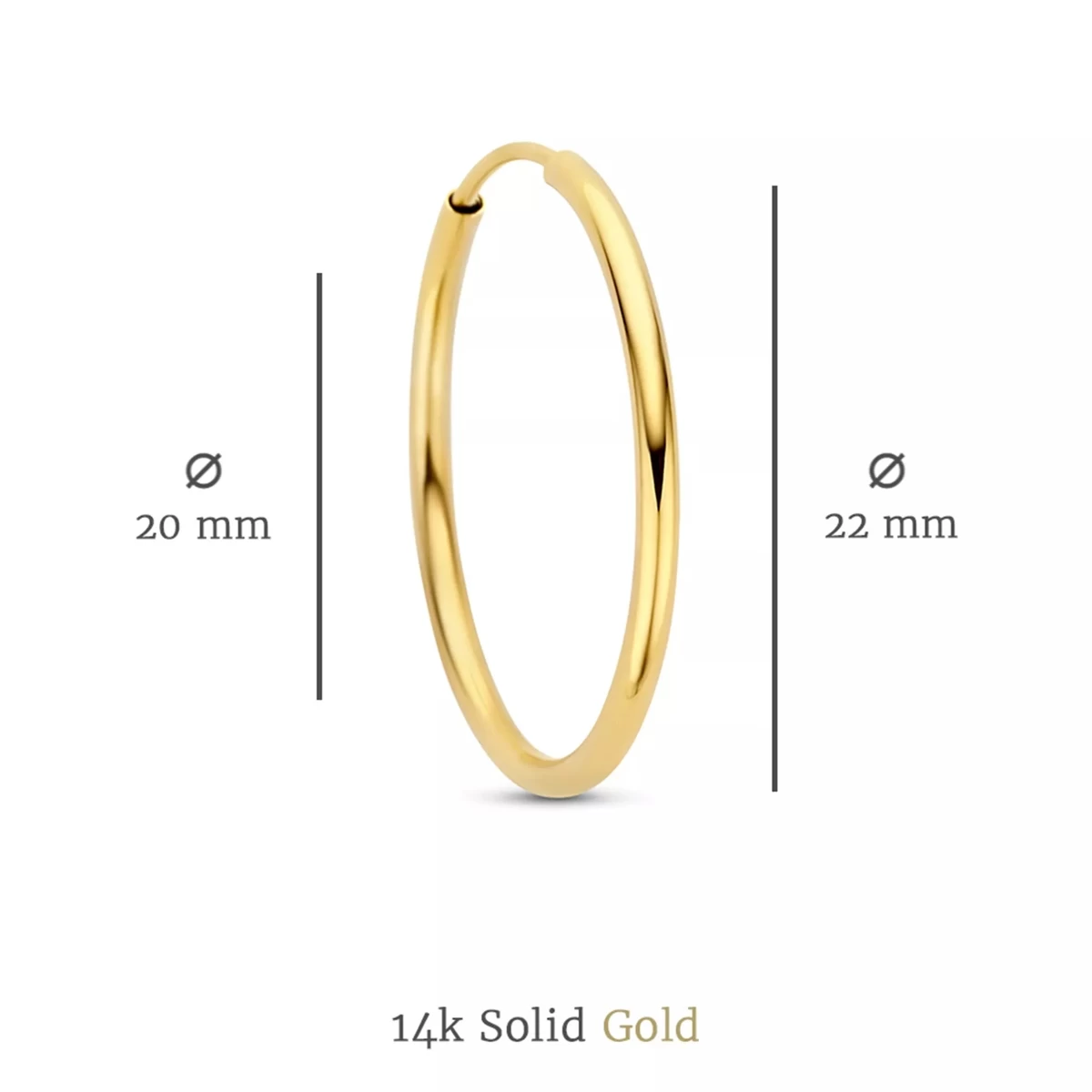 Isabel Bernard Le Marais Cerise 14 Karat Hoop Earrings Gold Creole - Image 4