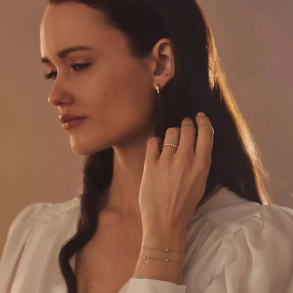 Isabel Bernard De La Paix Alfie 14 Karat Bracelet | Diamond 0.05 Gold Armband - Image 5