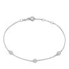 Isabel Bernard De La Paix Alfie 14 Karat Bracelet | Diamond 0.12 White Gold Armband