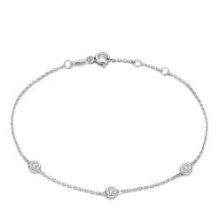 Isabel Bernard De La Paix Alfie 14 Karat Bracelet | Diamond 0.12 White Gold Armband