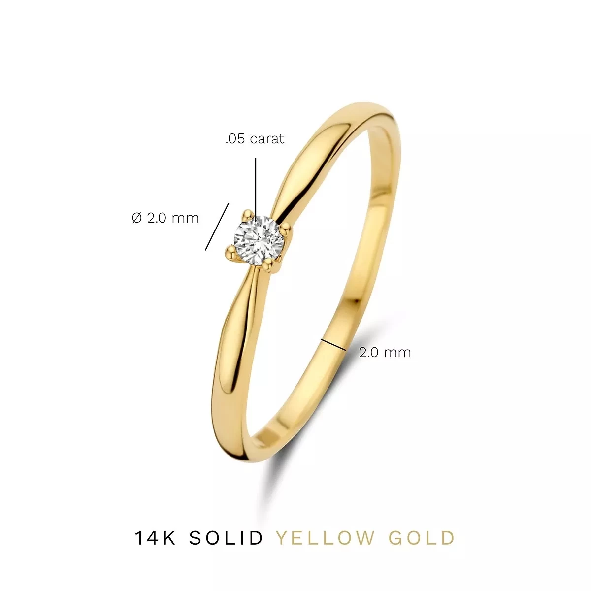 Isabel Bernard De La Paix Céline 14 Karat Ring | Diamond 0.05 Ct Gold Diamantring - Image 5