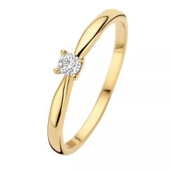 Isabel Bernard De La Paix Christine 14 Karat Ring | Diamond 0.10 Gold Diamantring