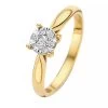 Isabel Bernard De La Paix Hanaé 14 Karat Ring | Diamond 0.14 Ct Gold Diamantring
