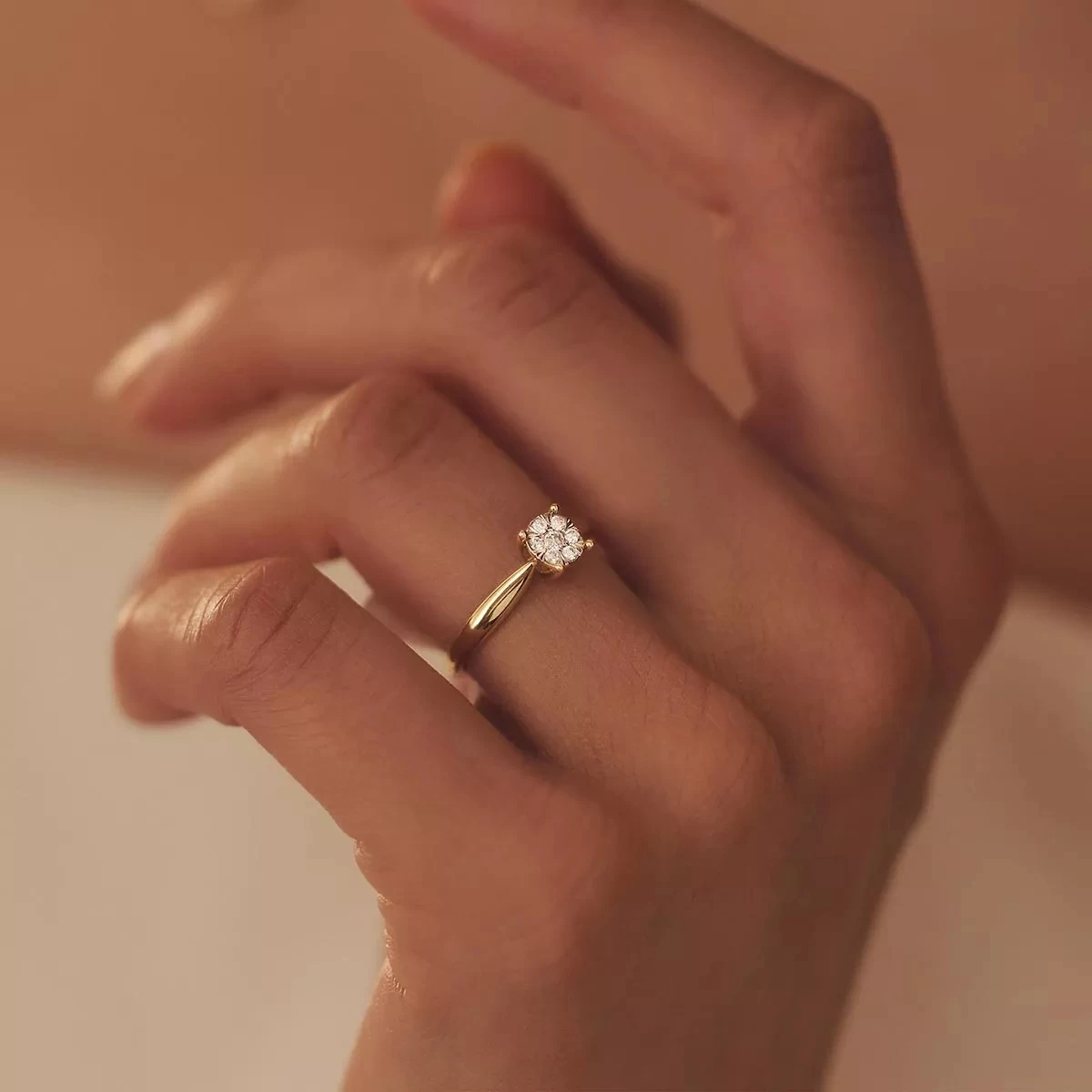 Isabel Bernard De La Paix Hanaé 14 Karat Ring | Diamond 0.14 Ct Gold Diamantring - Image 3