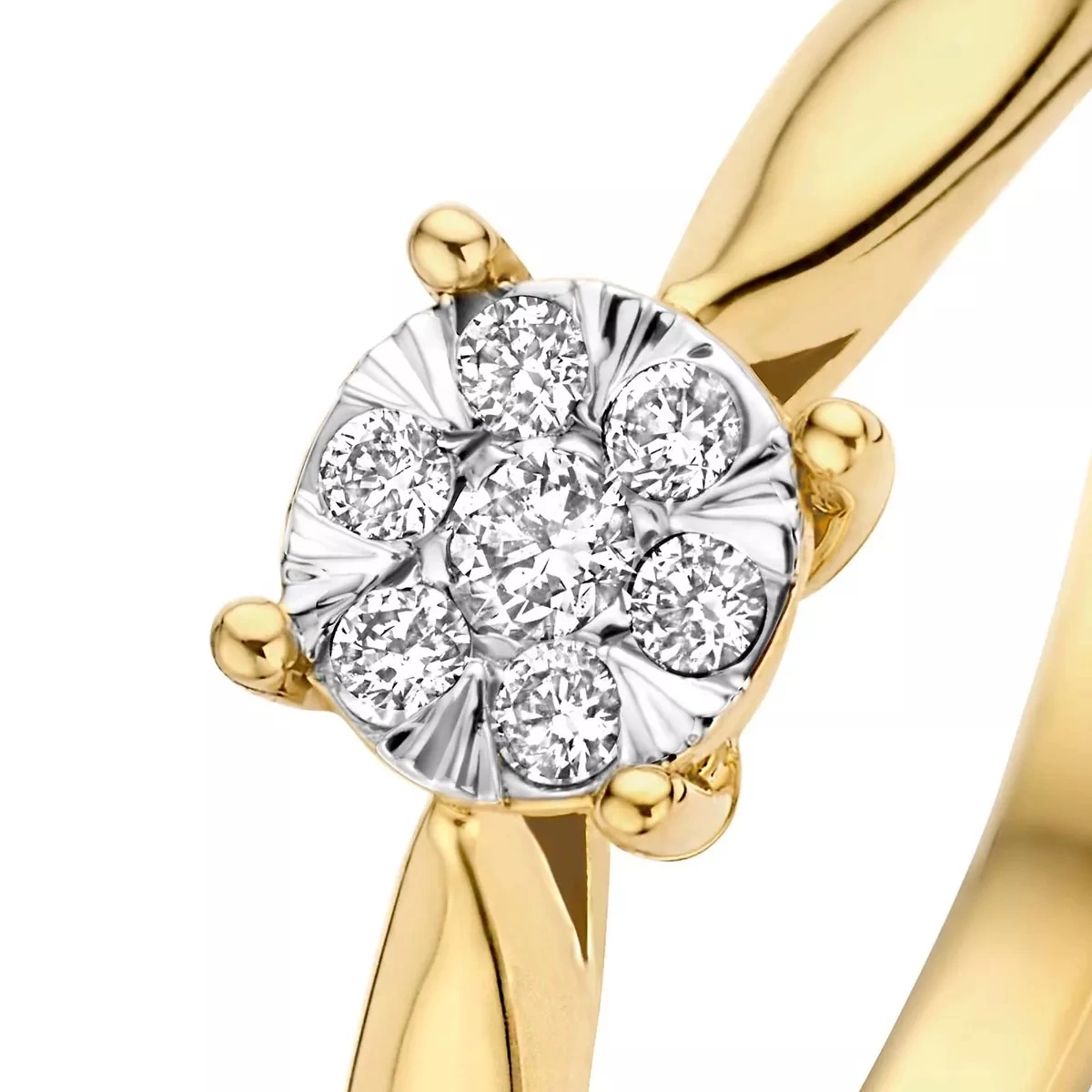 Isabel Bernard De La Paix Hanaé 14 Karat Ring | Diamond 0.14 Ct Gold Diamantring - Image 4