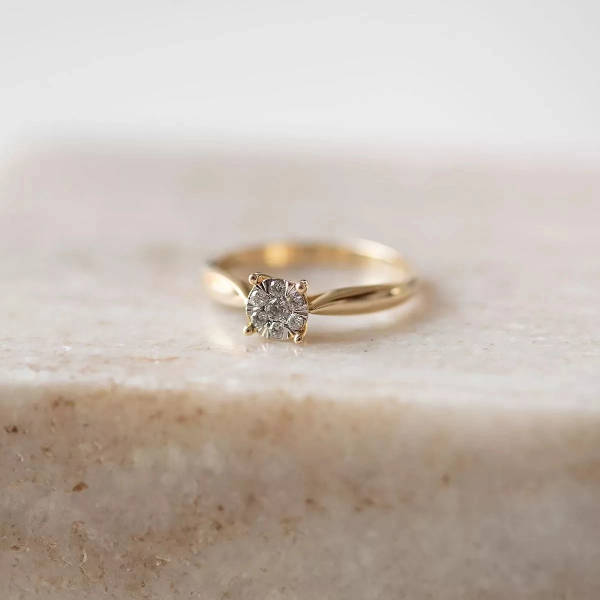 Isabel Bernard De La Paix Hanaé 14 Karat Ring | Diamond 0.14 Ct Gold Diamantring - Image 6