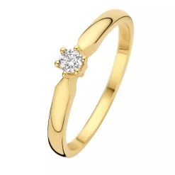 Isabel Bernard De La Paix Sybil 14 Karat Ring | Diamond 0.10 Ct Gold Diamantring