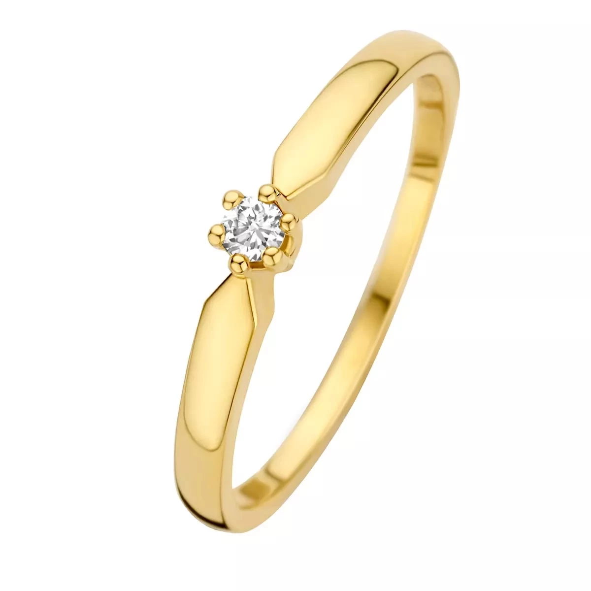 Isabel Bernard De La Paix Emily 14 Karat Ring | Diamond 0.05 Ct Gold Diamantring