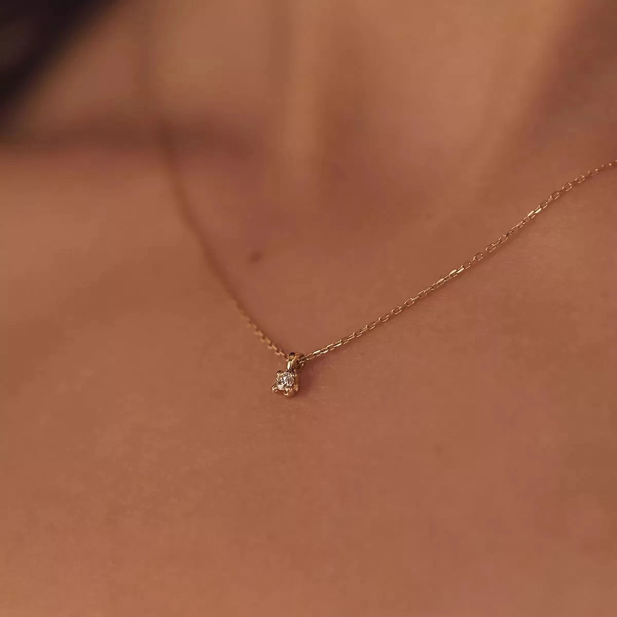 Isabel Bernard De La Paix Céline 14 Karat Necklace | Diamond 0.05 Gold Kurze Halskette - Image 3